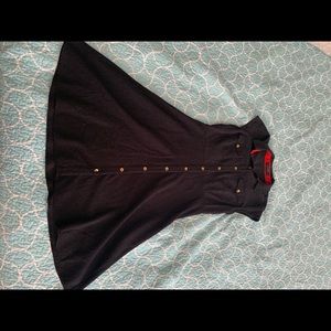 Black and White Short Sleeve Dress